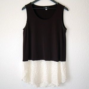 Alfani Black Lace Tunic